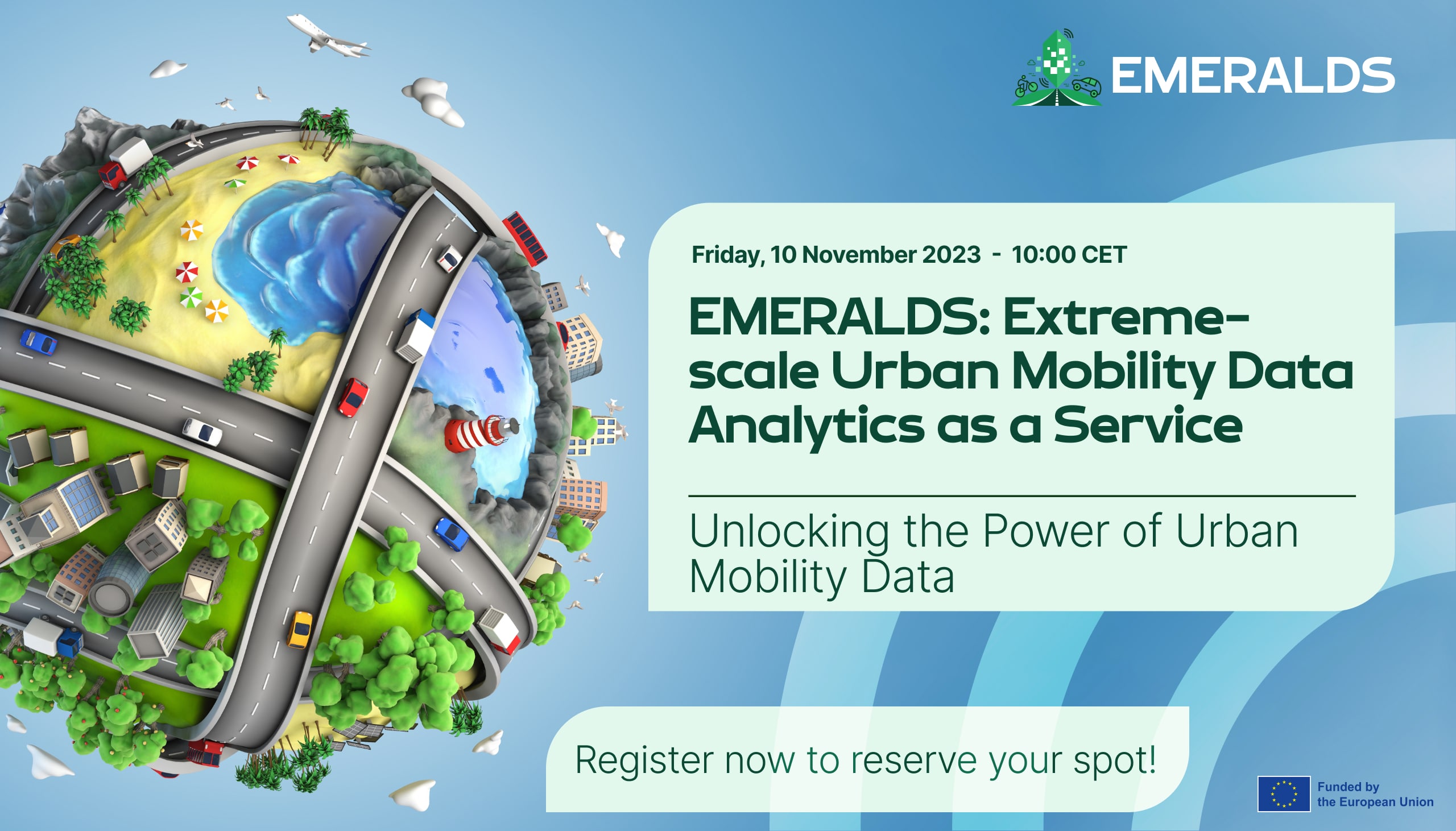 EMERALDS Webinar: Extreme-scale Urban Mobility Data Analytics as a Service